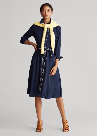 Women's Polo Ralph Lauren Buckled Shirt Dress | 758012UMB